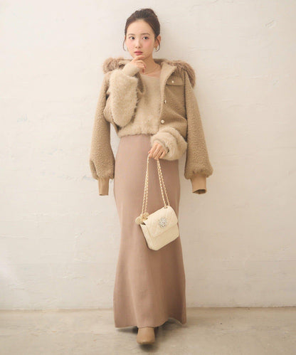 【Seemi.】仿皮草連帽衛衣