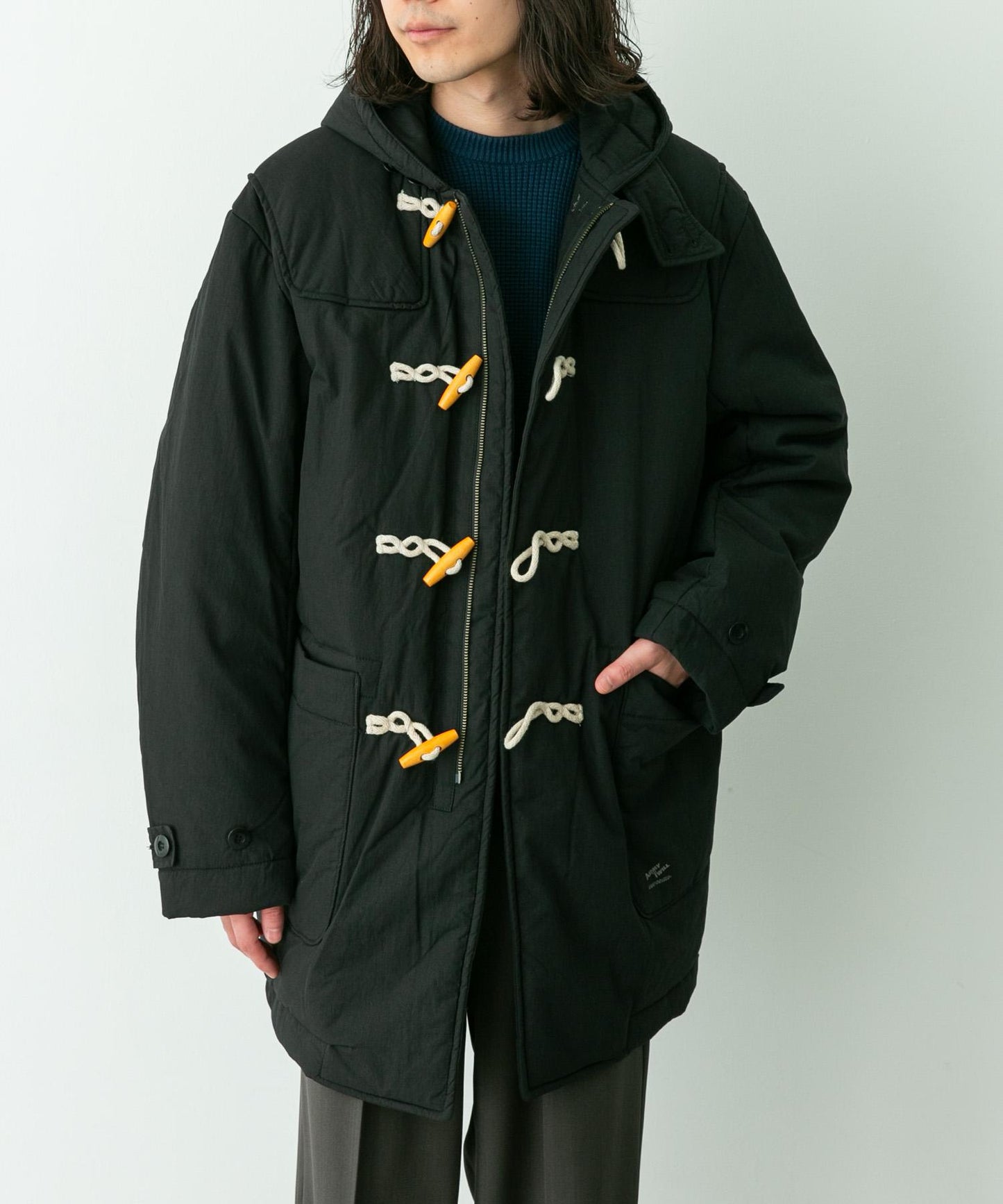 ARMY TWILL 棉尼龍粗呢大衣