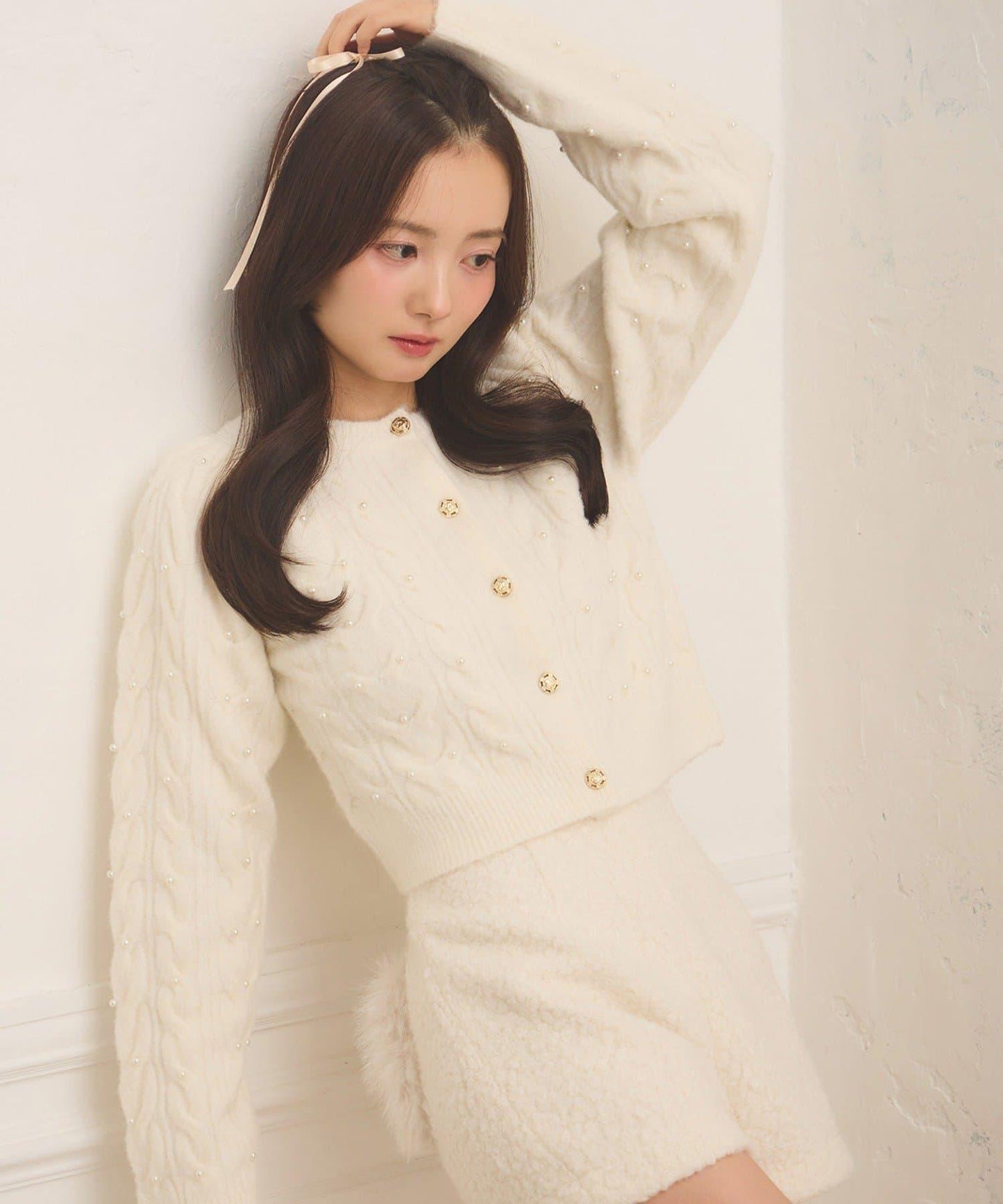 【Seemi.】寶石裝飾針織衫