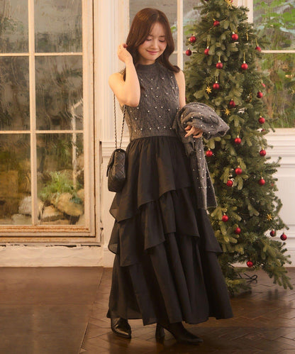 【Seemi.】寶石裝飾針織衫