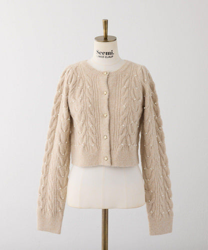 【Seemi.】寶石裝飾針織衫