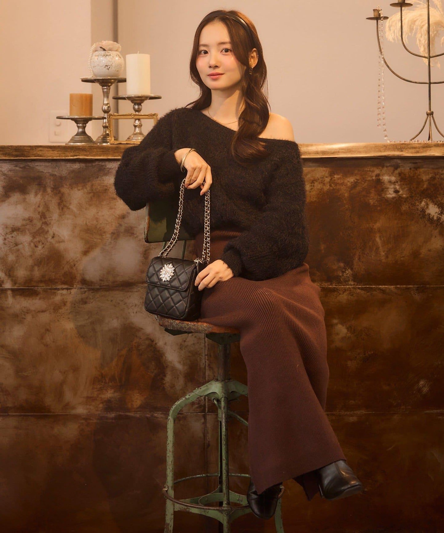 【Seemi.】菱格絎縫迷你包