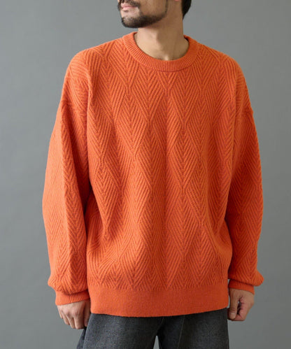 瓷磚圖案針織套頭衫