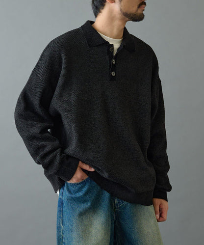 燈芯絨針織POLO衫