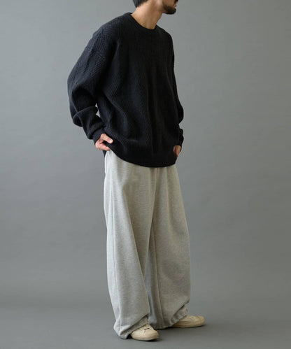 瓷磚圖案針織套頭衫