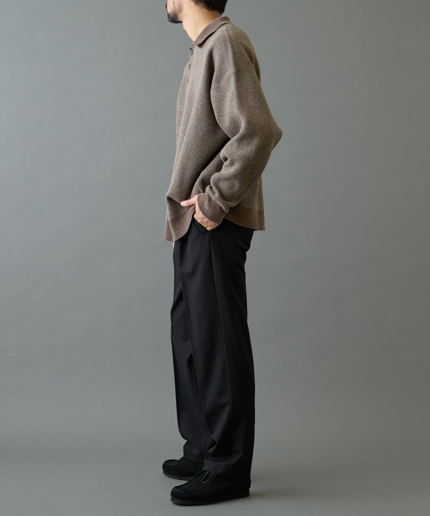 燈芯絨針織POLO衫