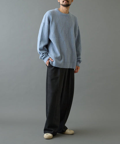 瓷磚圖案針織套頭衫