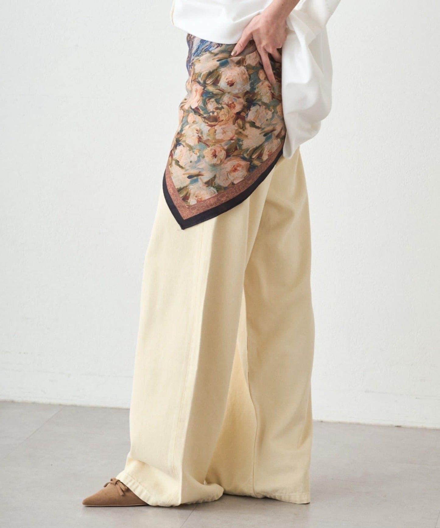 【GALENA/ガレナ】藝術印花圍巾