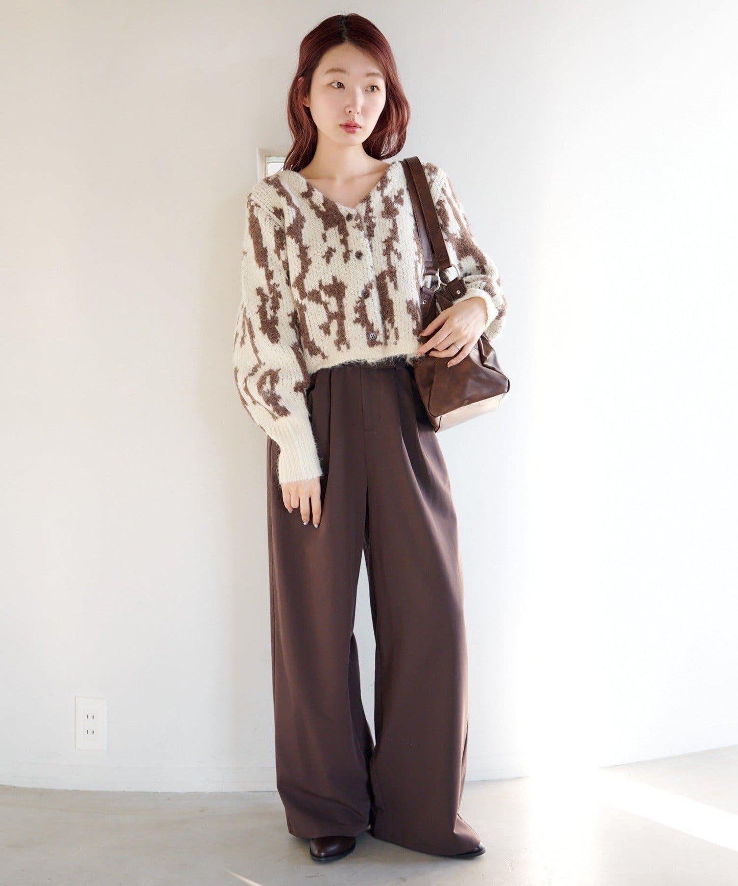 動物圖案針織開衫