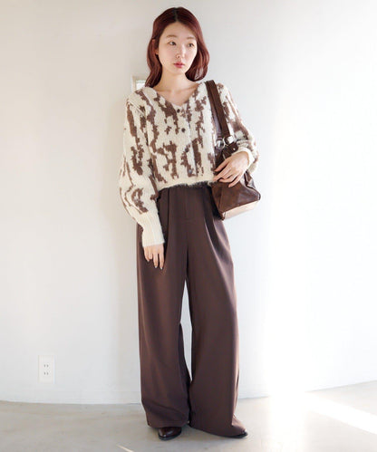 動物圖案針織開衫