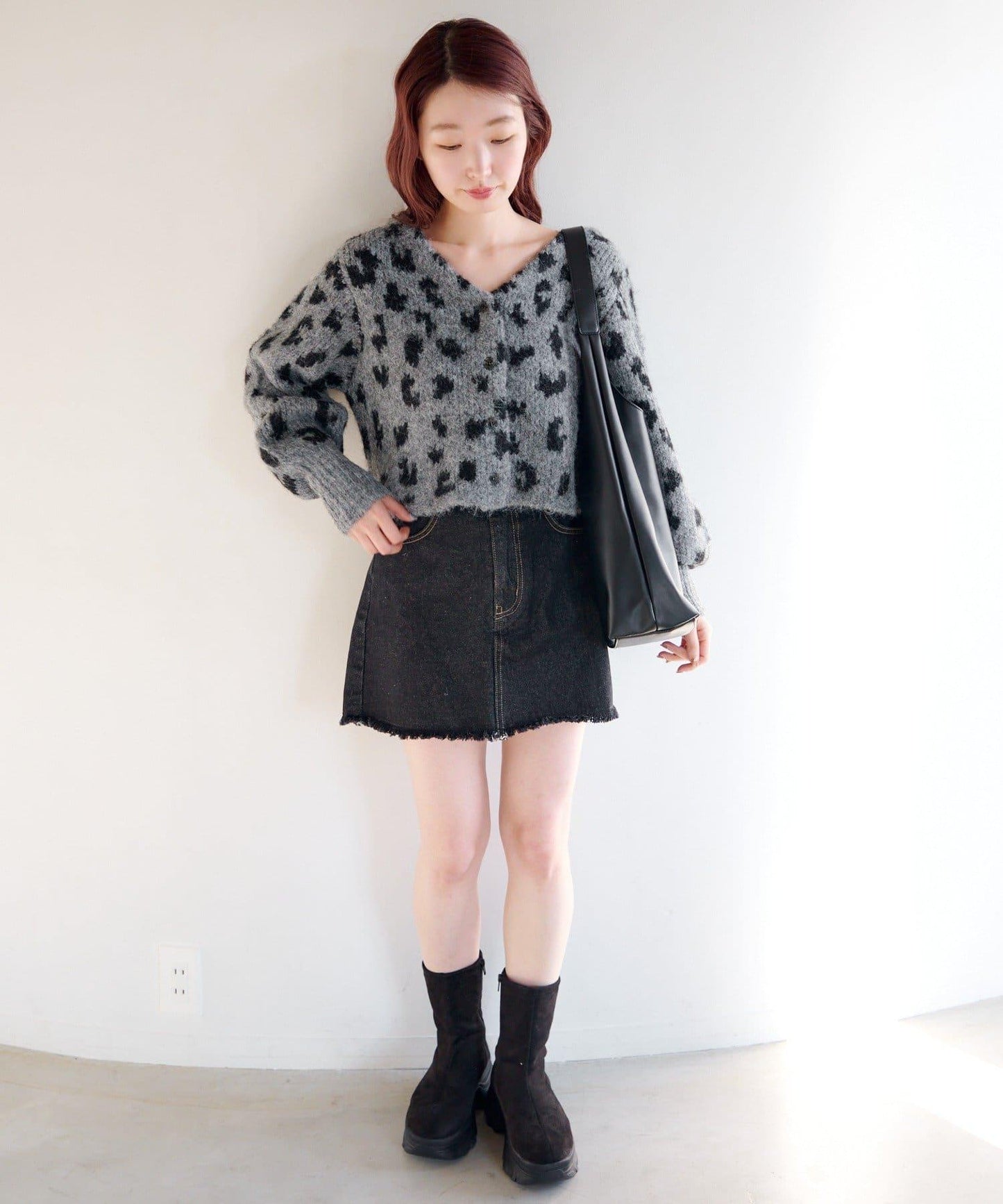 動物圖案針織開衫