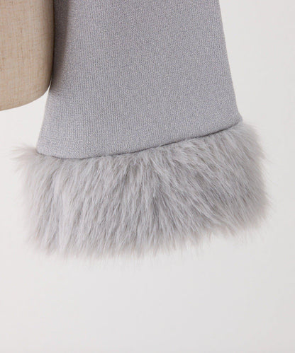 【Twinkle Collection】袖部毛絨短外套+亮片吊帶上衣套裝