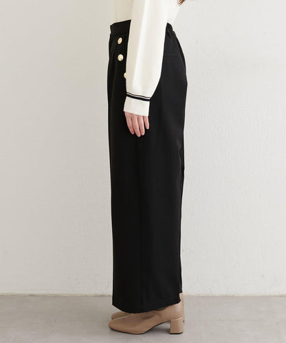 【natural couture】側邊扣長褲