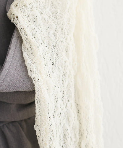 【natural couture】蝴蝶結吊帶背心+蕾絲波浪邊T恤套裝