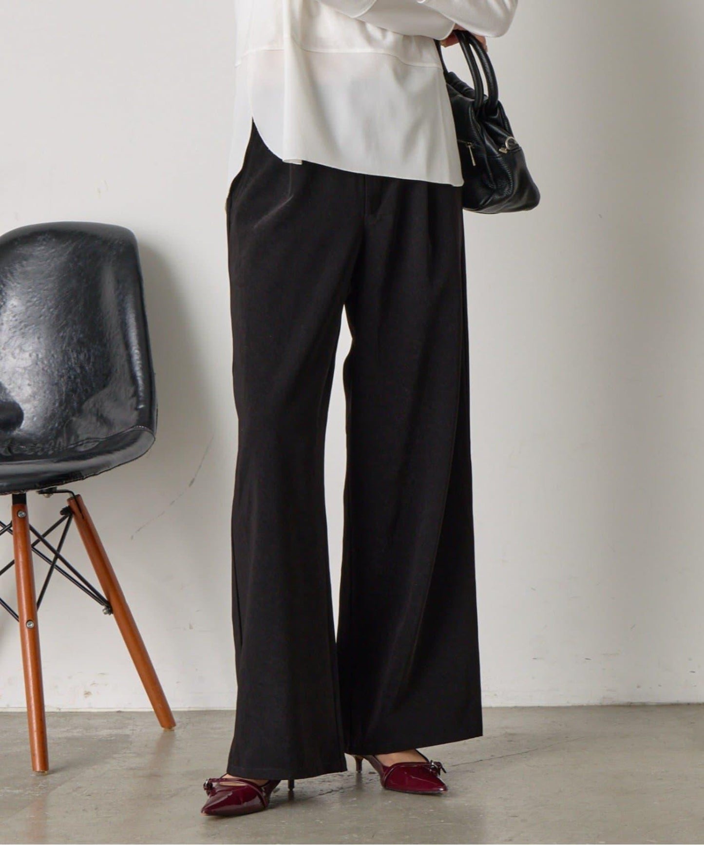 易打理寬鬆長褲