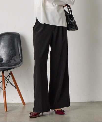 易打理寬鬆長褲