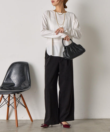 易打理寬鬆長褲