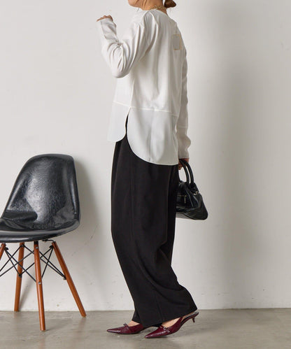 易打理寬鬆長褲