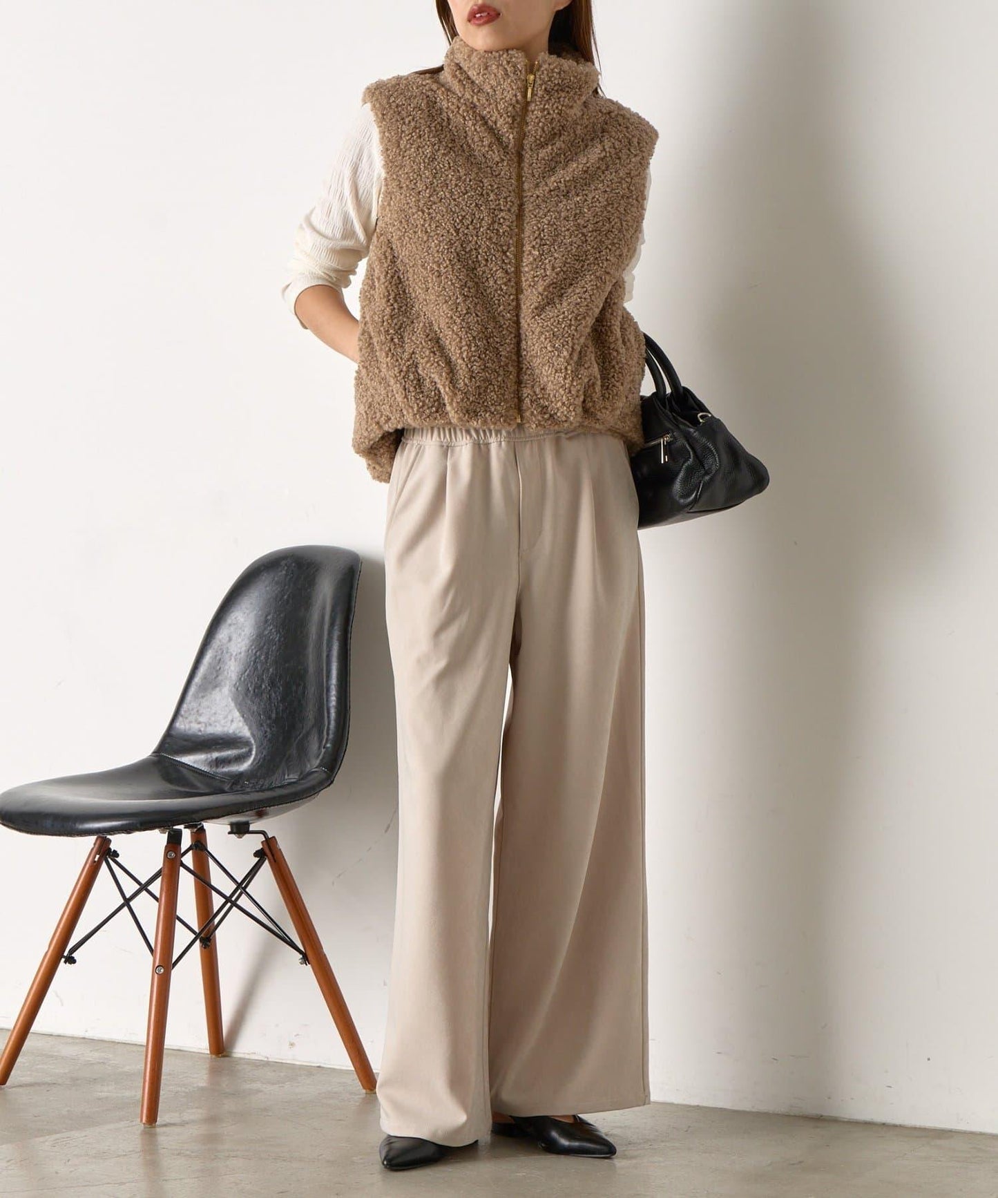 易打理寬鬆長褲