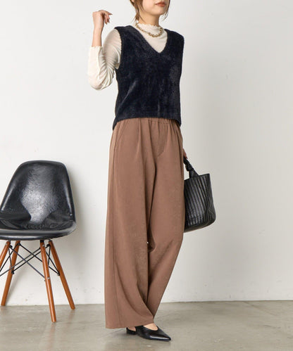 易打理寬鬆長褲