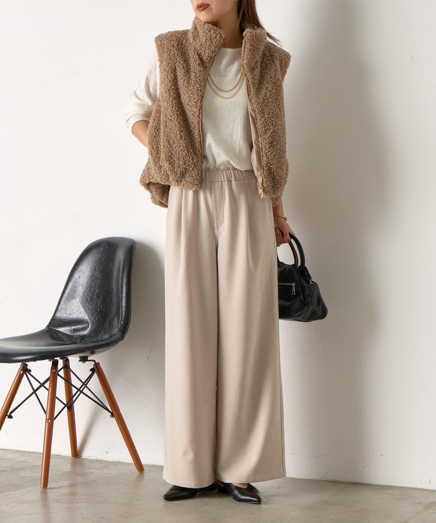 易打理寬鬆長褲