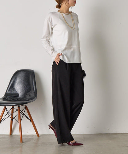 易打理寬鬆長褲