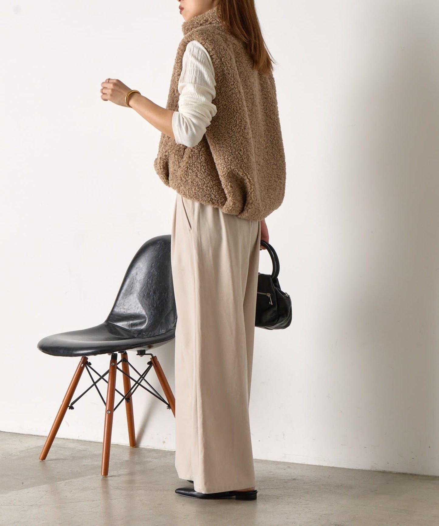 易打理寬鬆長褲