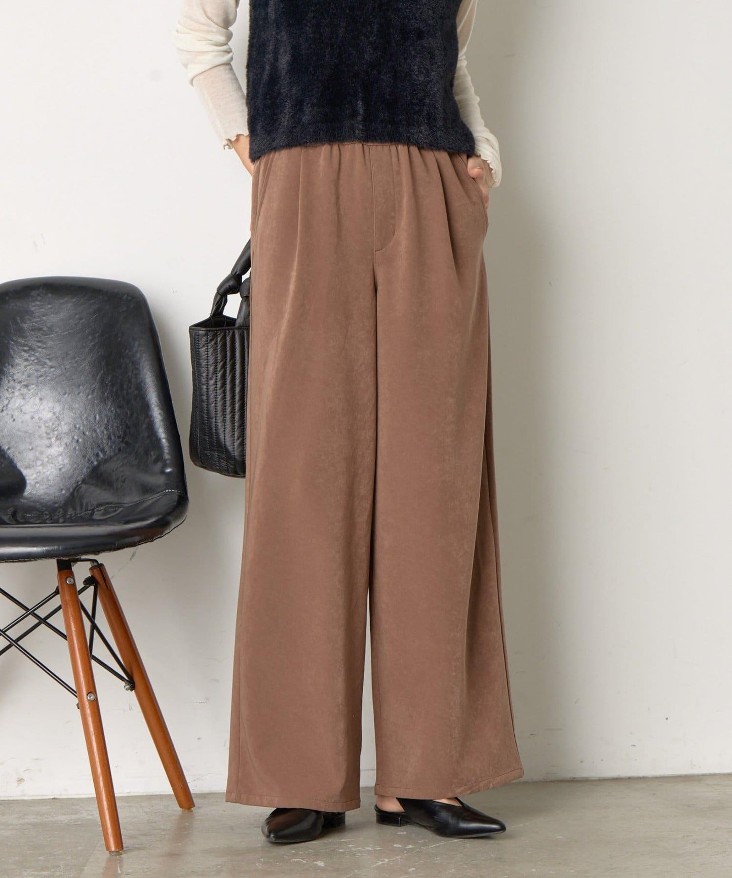 易打理寬鬆長褲