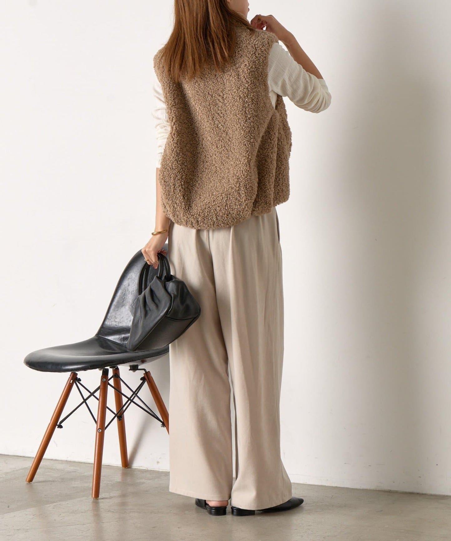 易打理寬鬆長褲