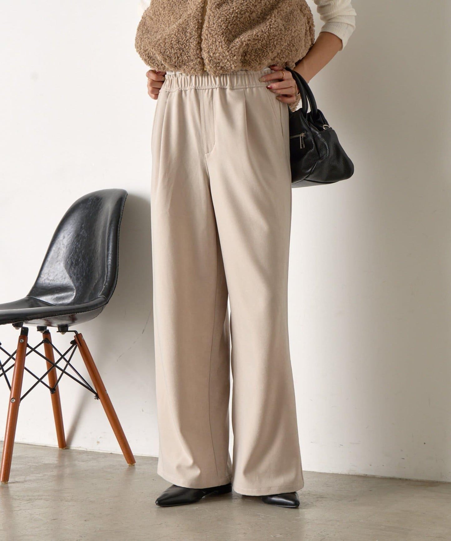 易打理寬鬆長褲