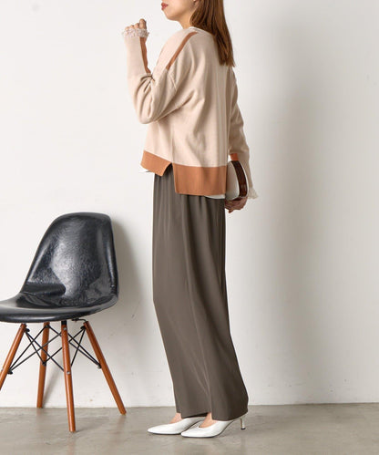 垂感寬鬆闊腿褲