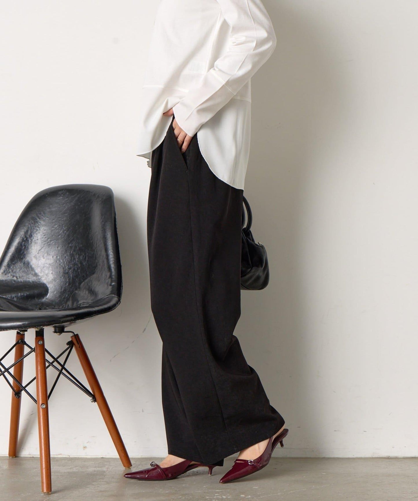 易打理寬鬆長褲