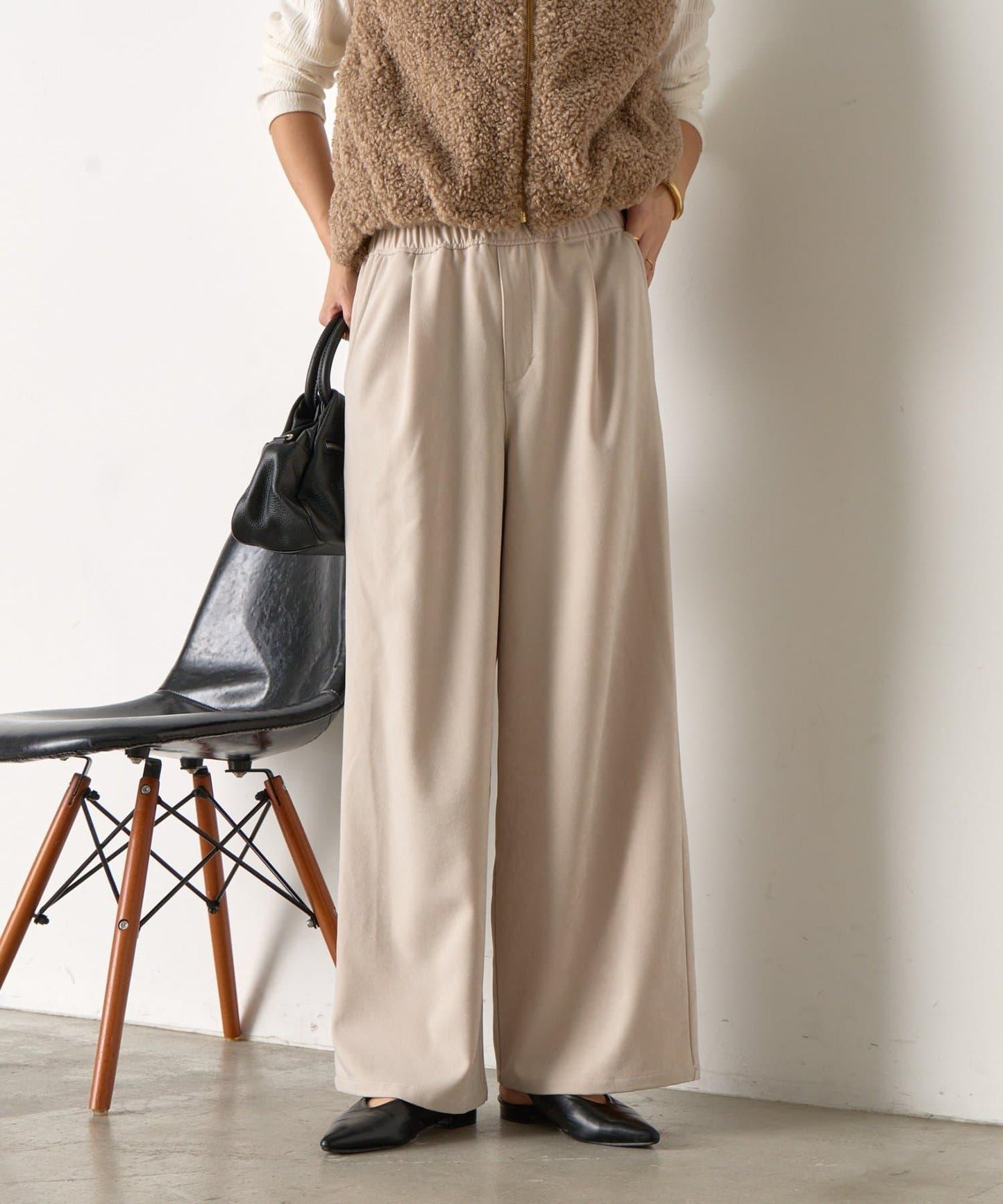 易打理寬鬆長褲