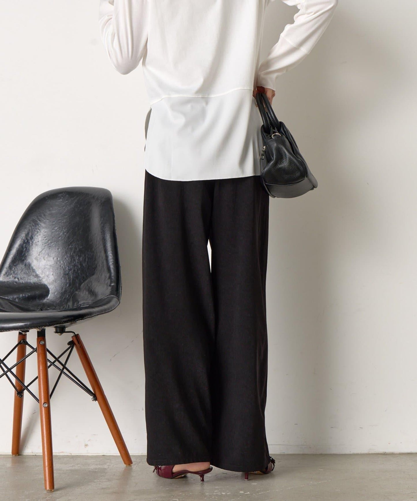 易打理寬鬆長褲