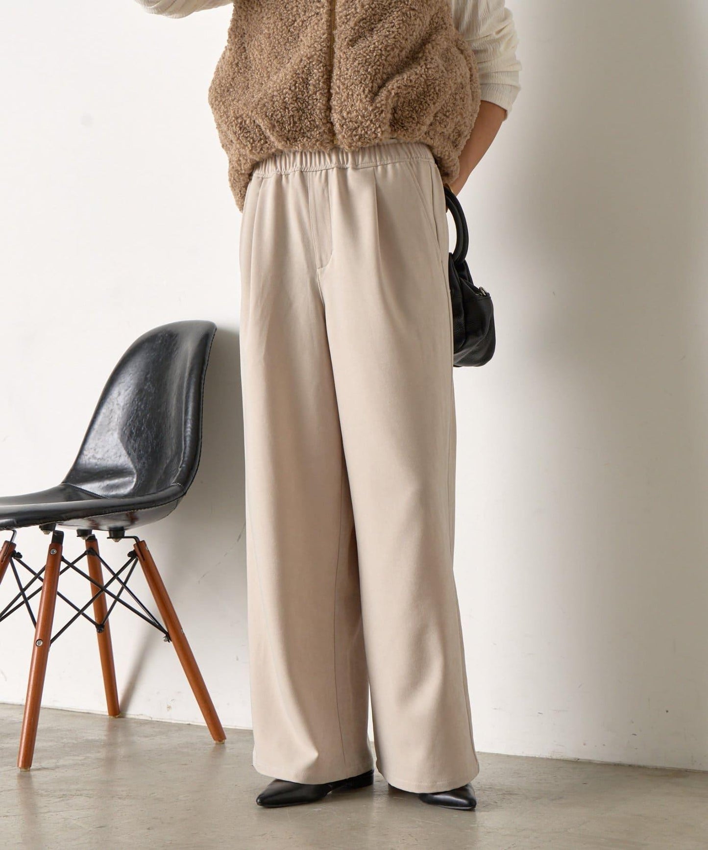 易打理寬鬆長褲