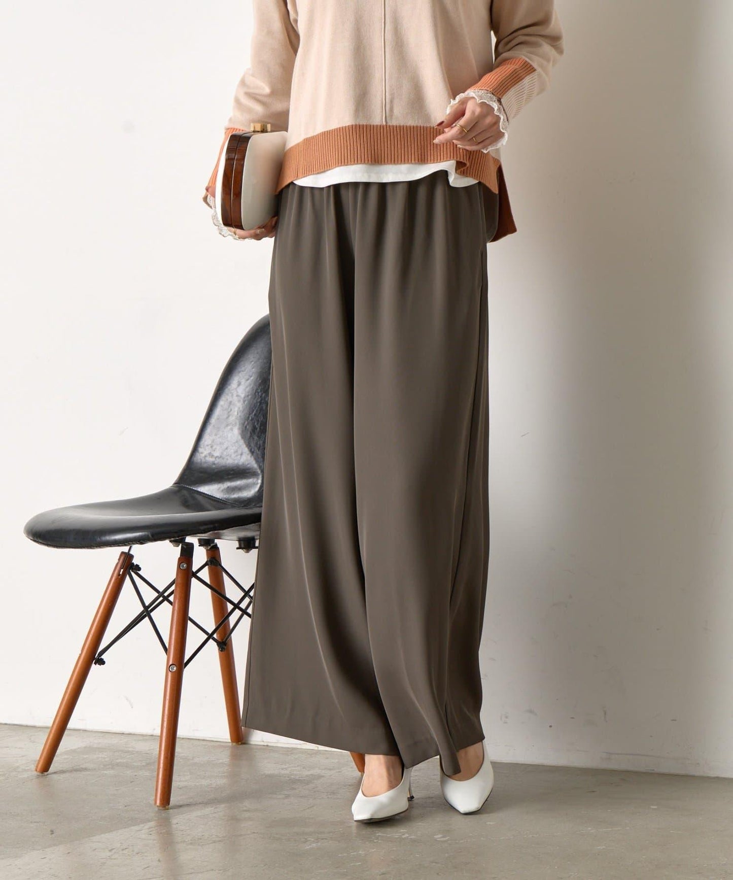 垂感寬鬆闊腿褲