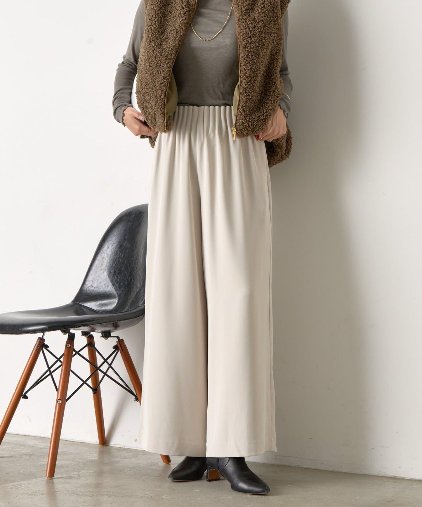 垂感寬鬆闊腿褲