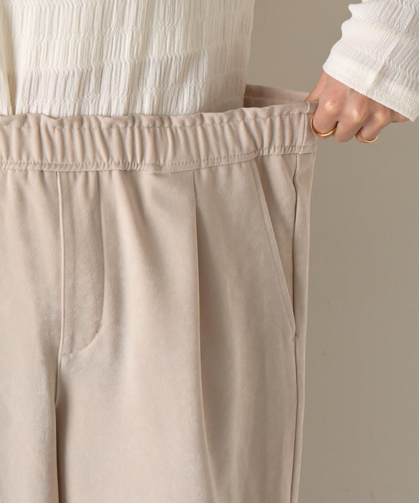 易打理寬鬆長褲