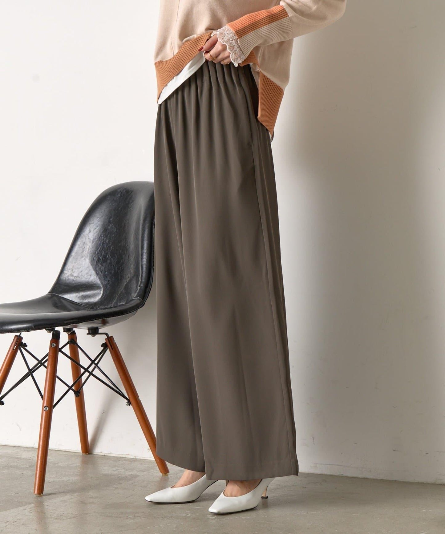 垂感寬鬆闊腿褲