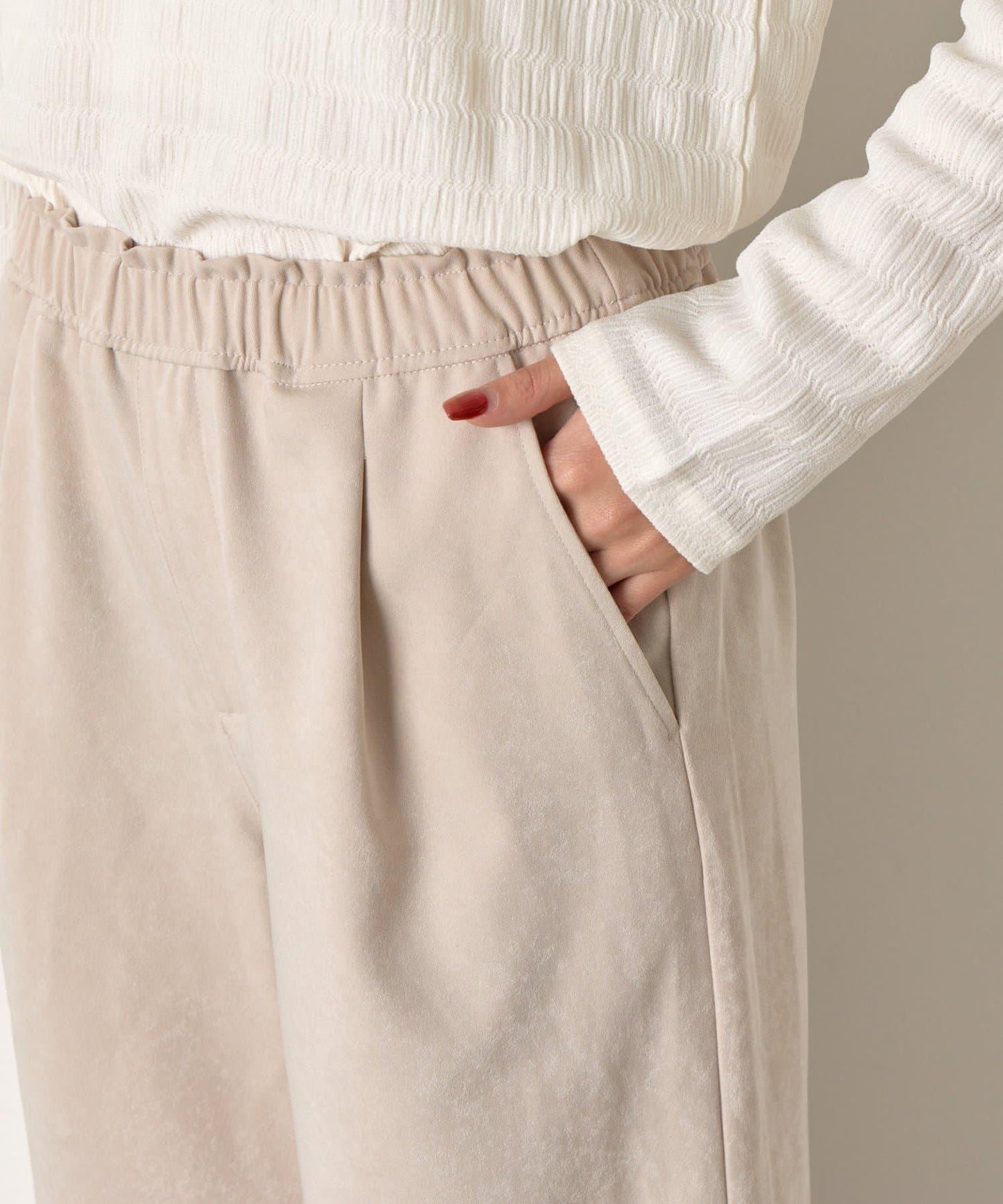 易打理寬鬆長褲