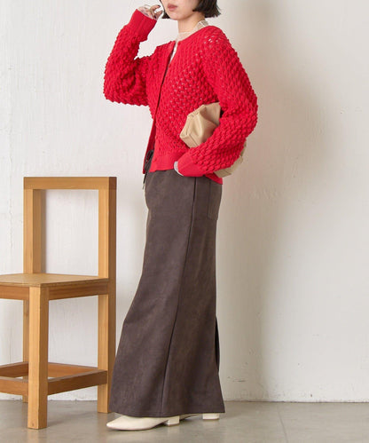 小鹿圖案針織開衫