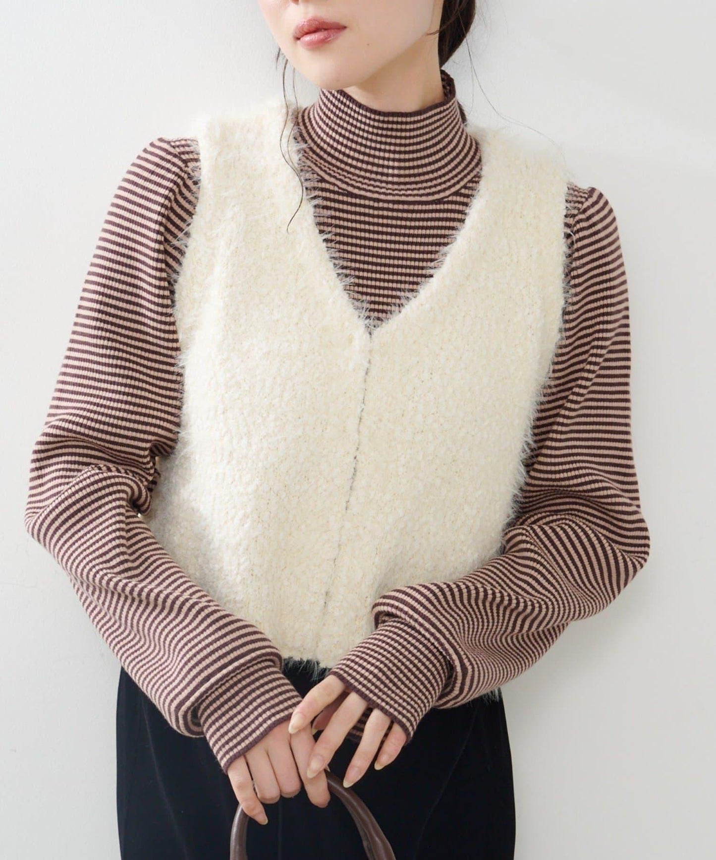 【前後兩穿】粗花呢馬甲