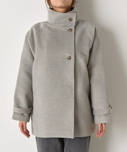 羊毛感立領夾克