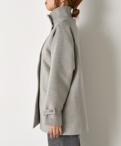 羊毛感立領夾克