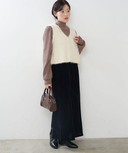 【前後兩穿】粗花呢馬甲