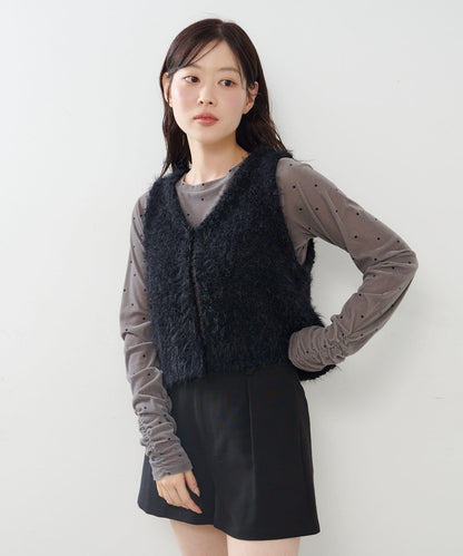 【前後兩穿】粗花呢馬甲