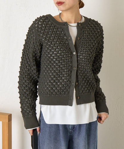 小鹿圖案針織開衫