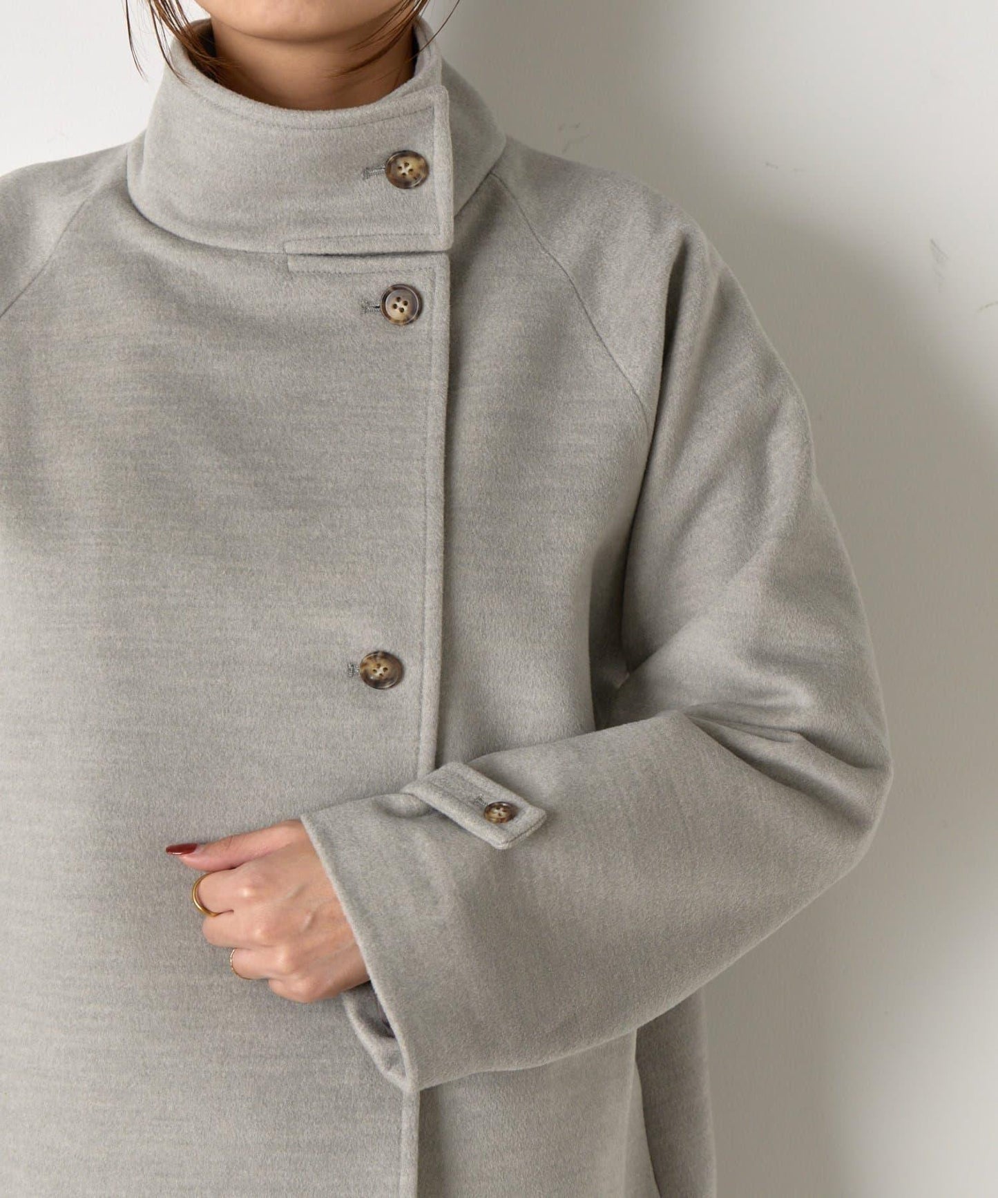 羊毛感立領夾克