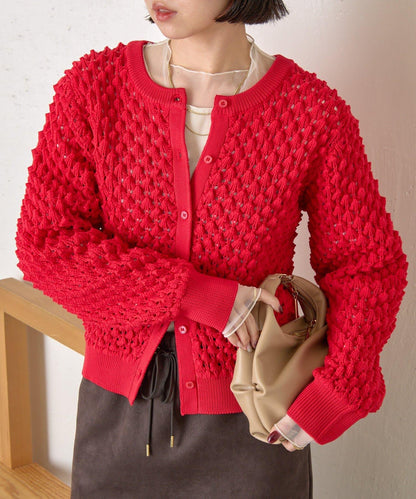 小鹿圖案針織開衫