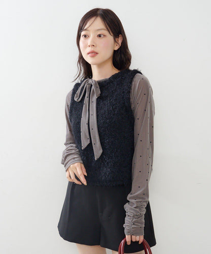 【前後兩穿】粗花呢馬甲